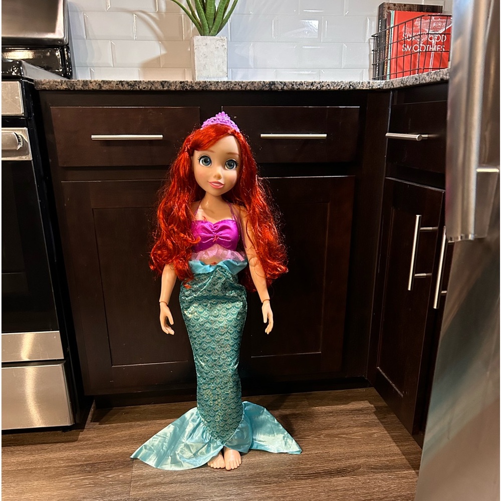Disney princess Ariel my size doll 32” little mermaid jointed 🌸💕
